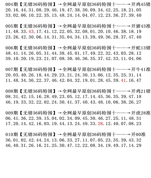 010期36码特围[图]