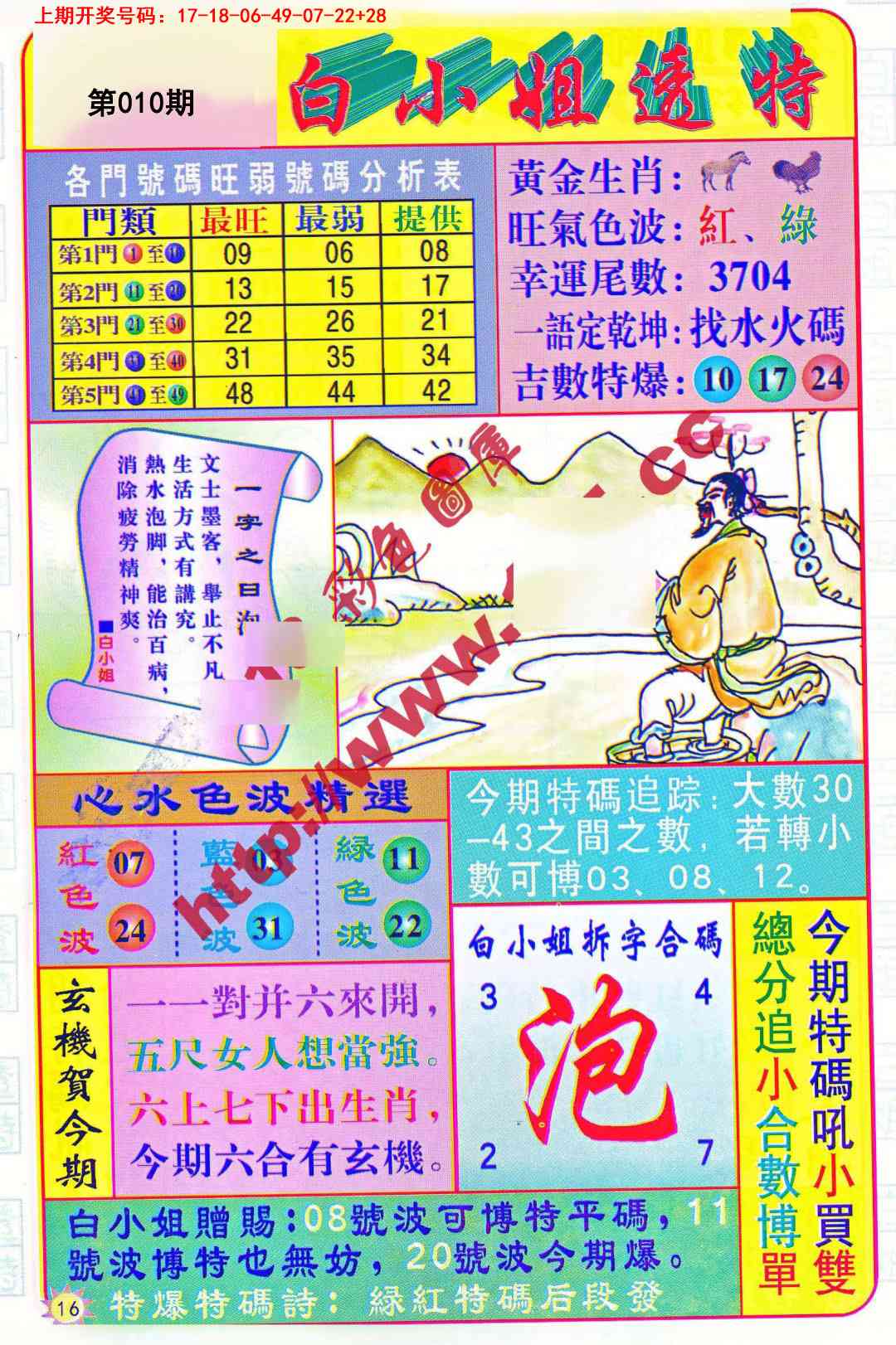 010期白小姐透特[图]