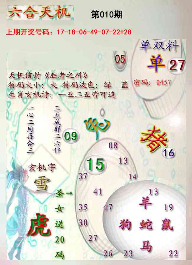 010期天机报[图]