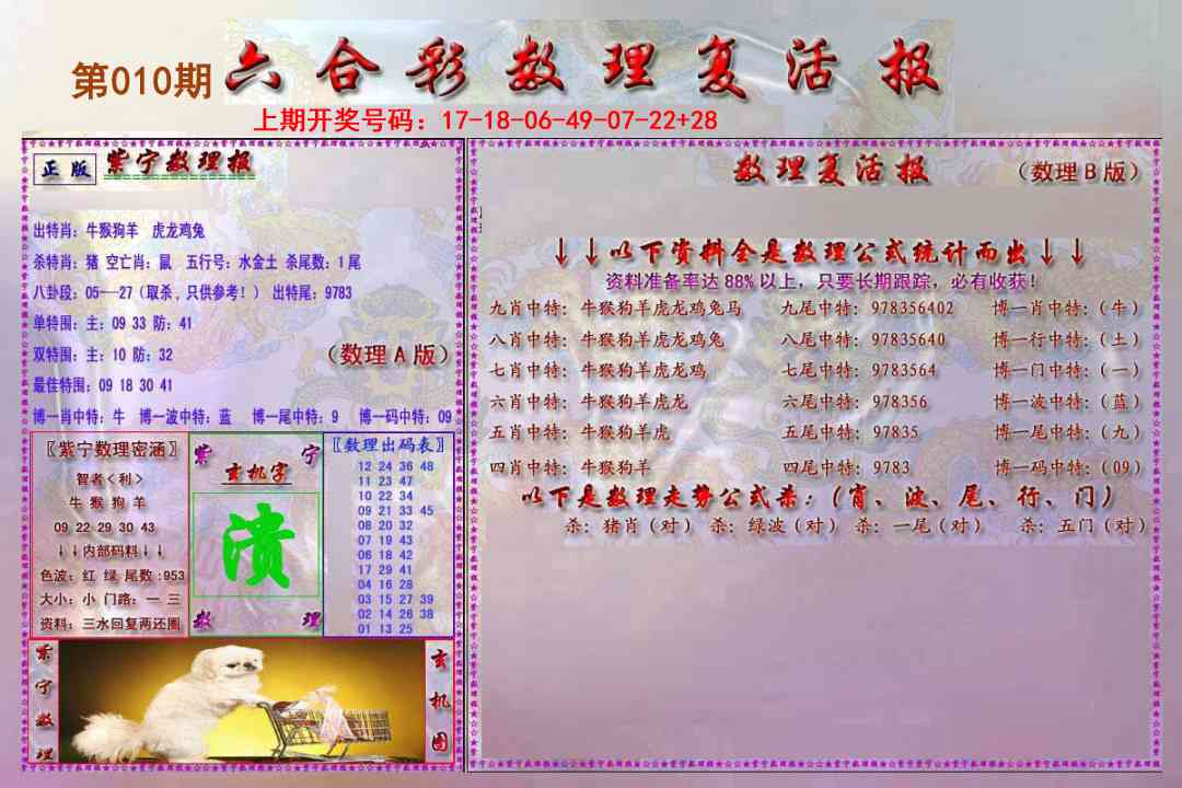 010期数理复活报[图]