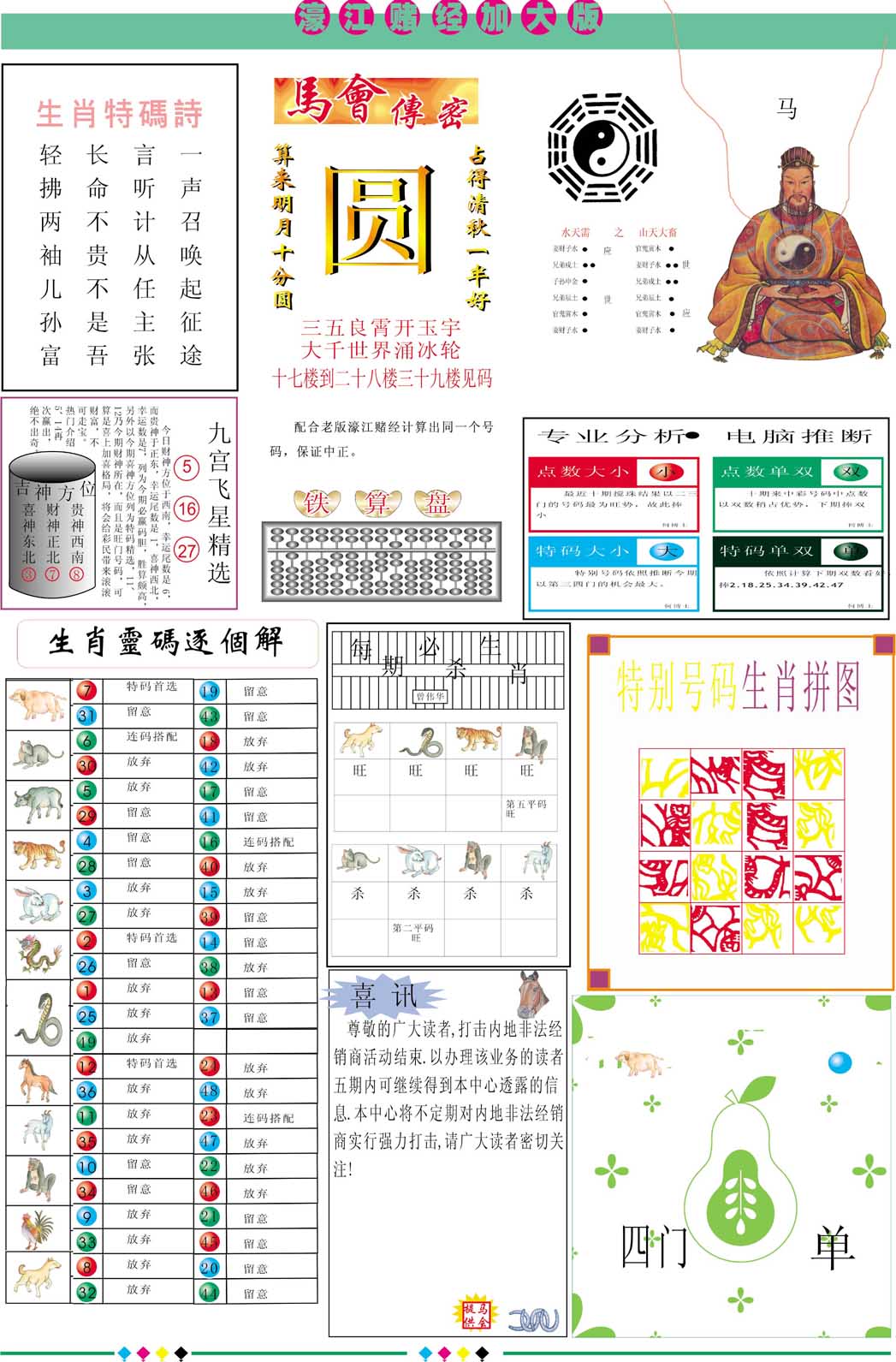 010期濠江赌经B加大版[图]