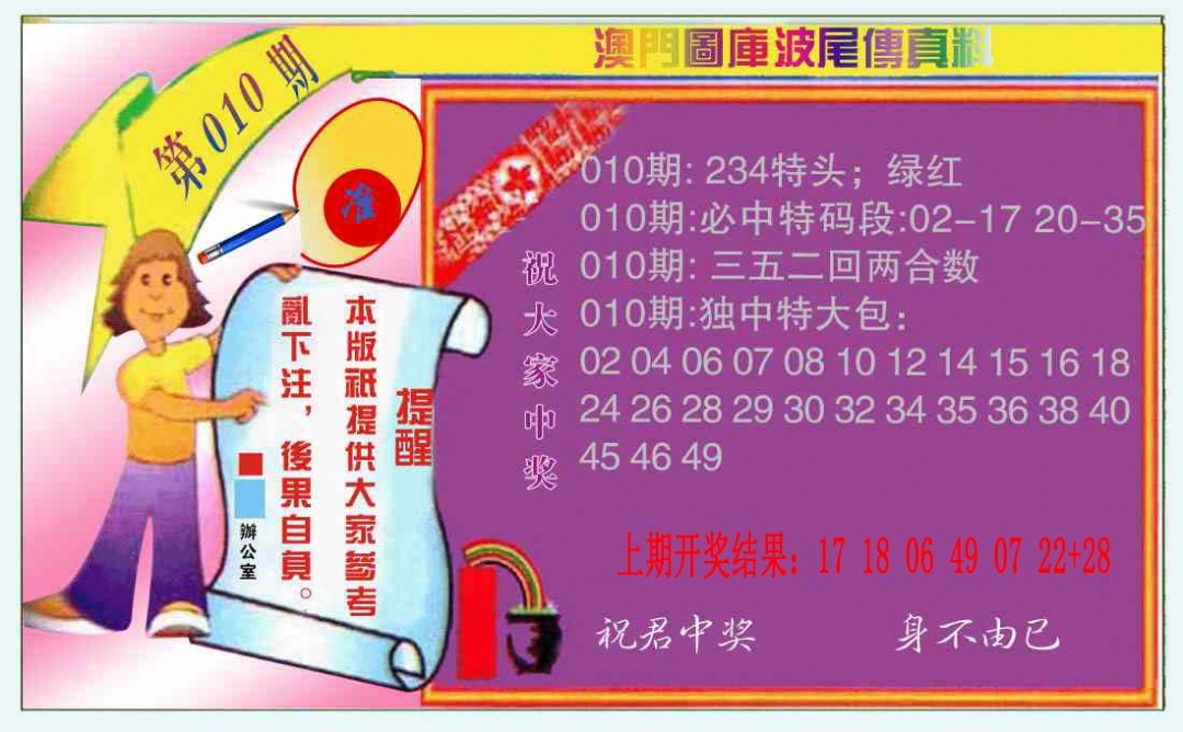 010期波尾传真料[图]