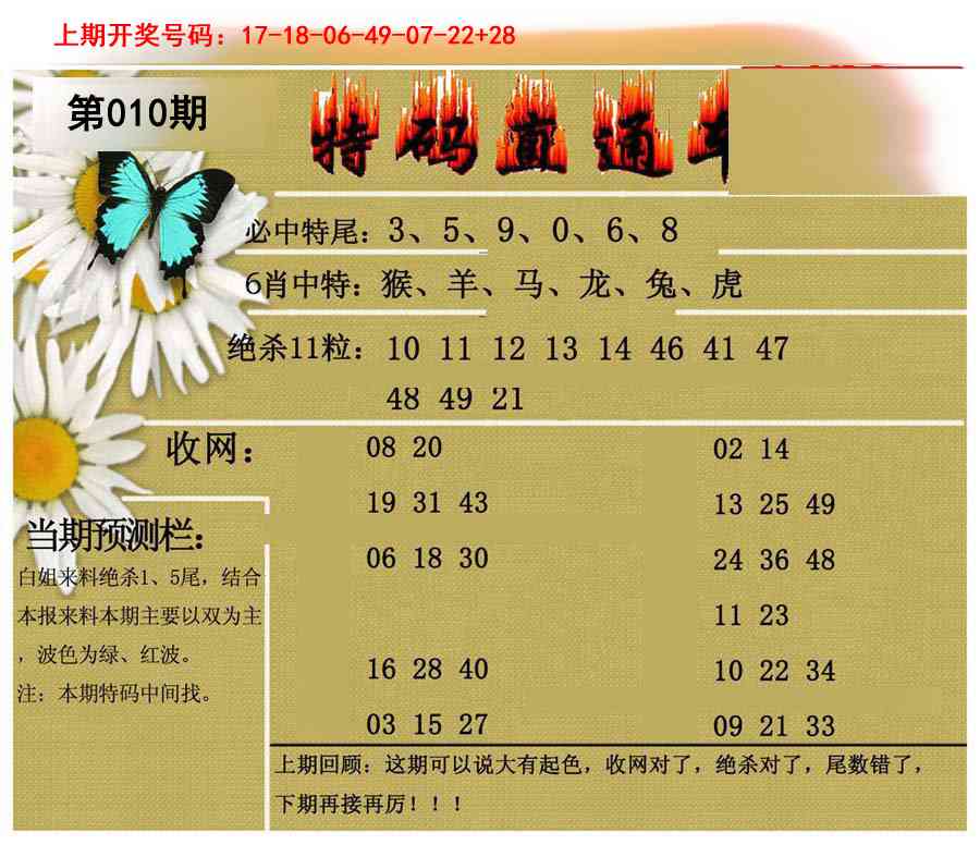 010期特码直通车[图]