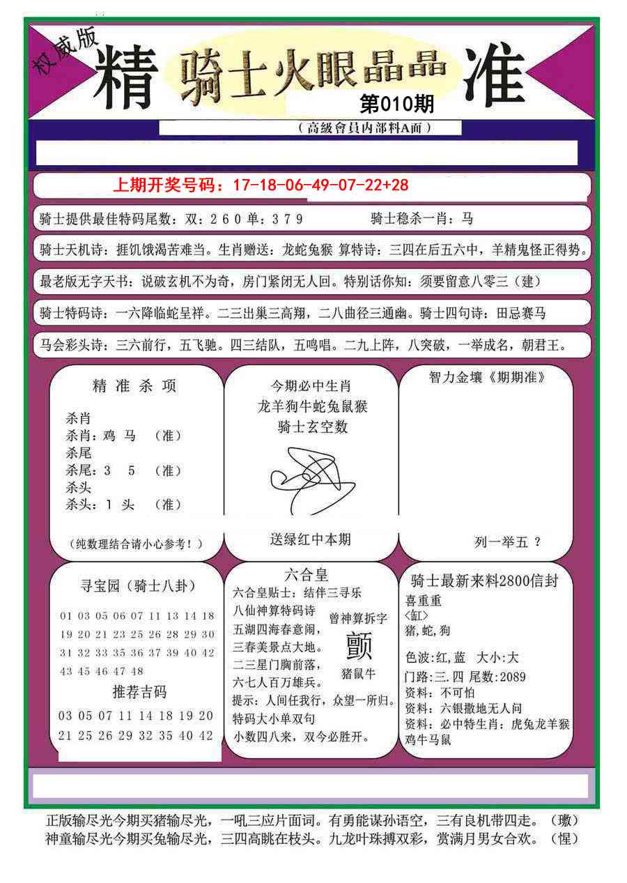 010期骑士火眼晶晶（正）[图]