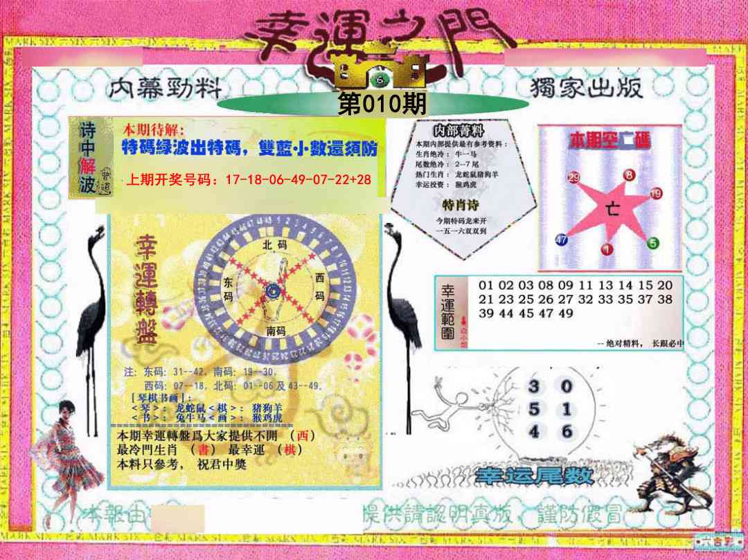 010期幸运之门[图]