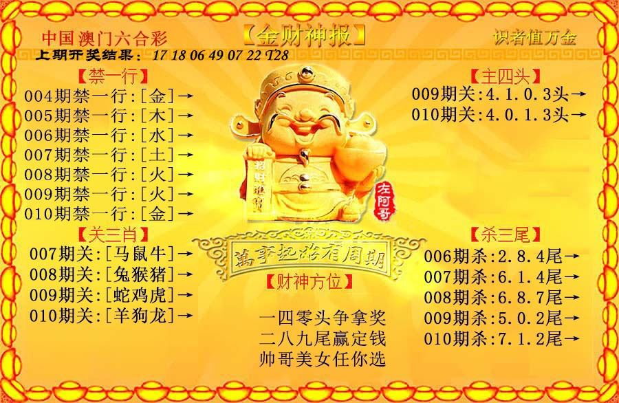 010期金财神[图]