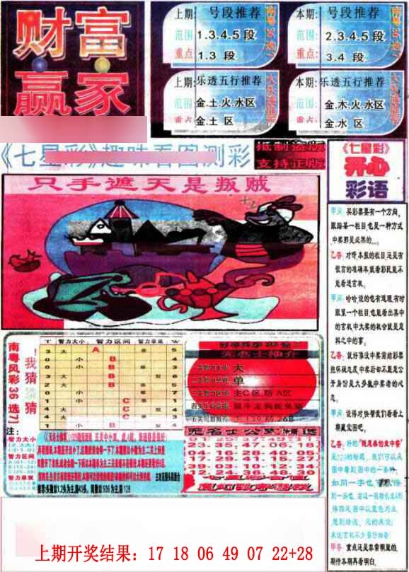 010期七星彩图(高清)[图]