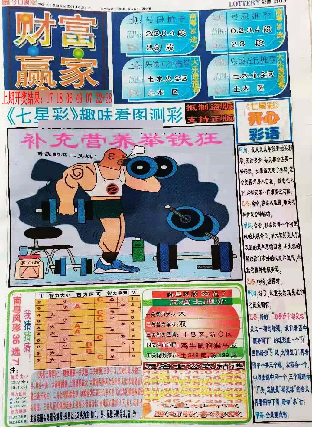 010期财富赢家（七星彩）[图]