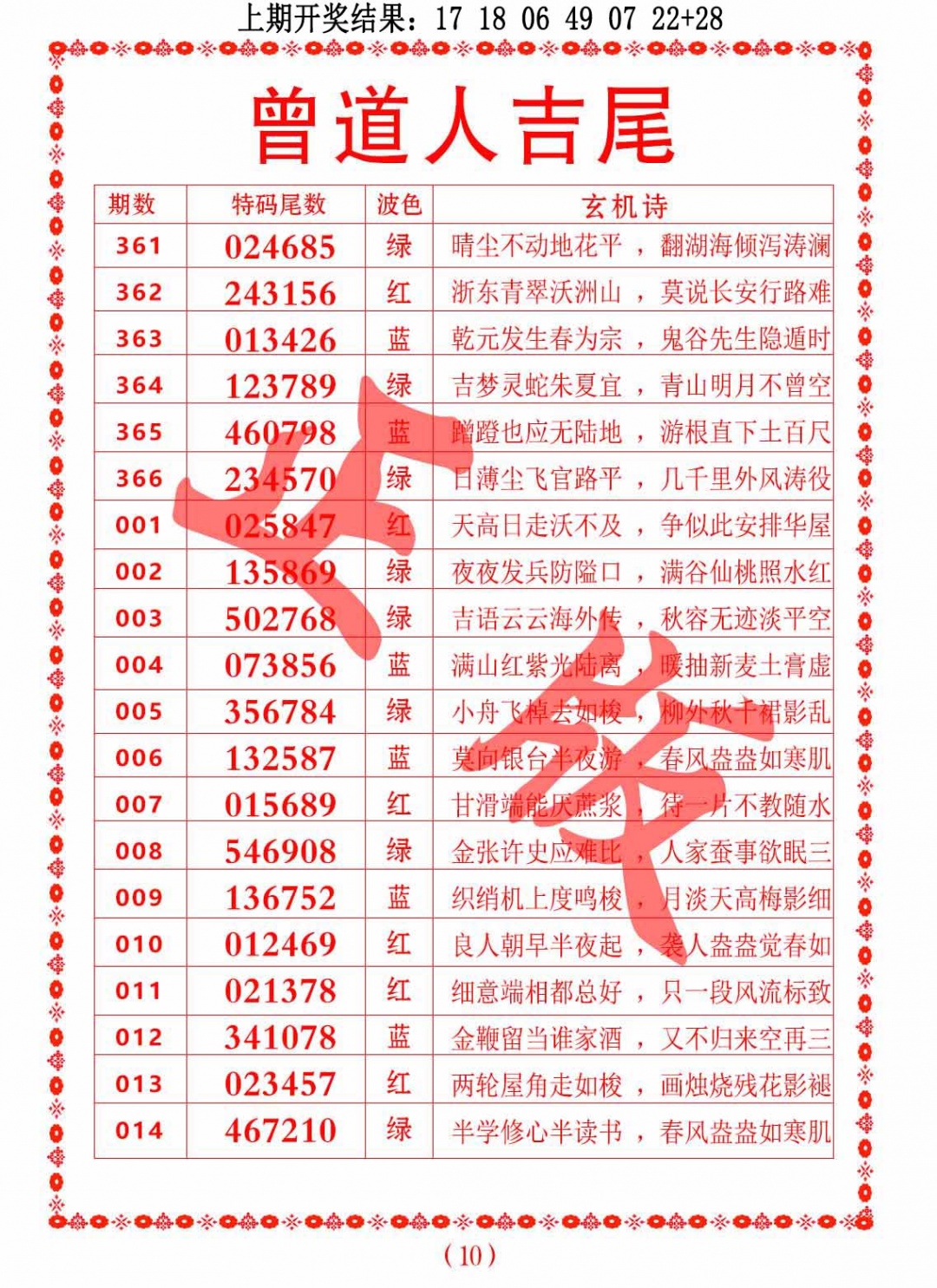 010期曾道人吉尾[图]