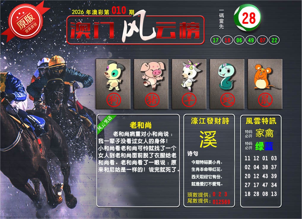 010期澳门风云榜[图]