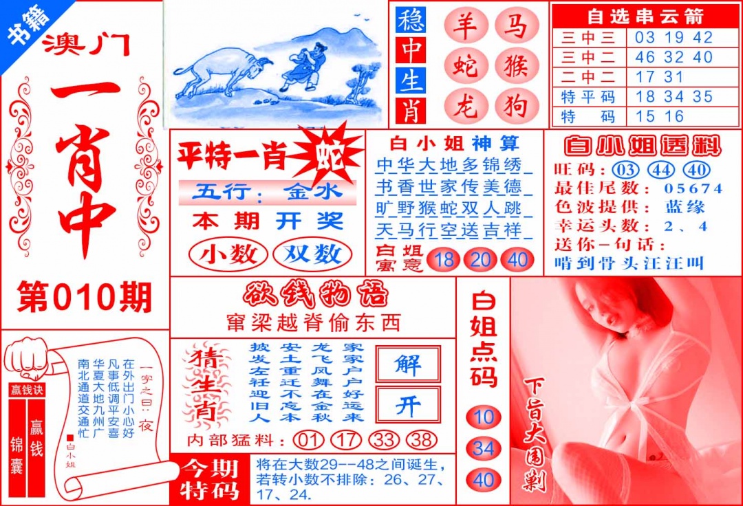 010期澳门锦囊宝典[图]