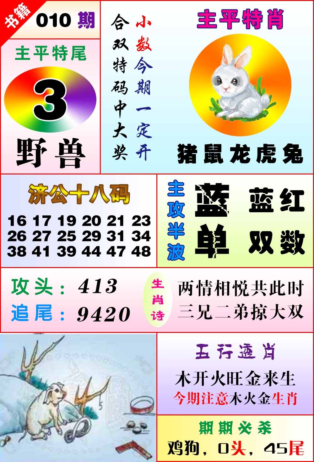 010期澳门狗头铡[图]