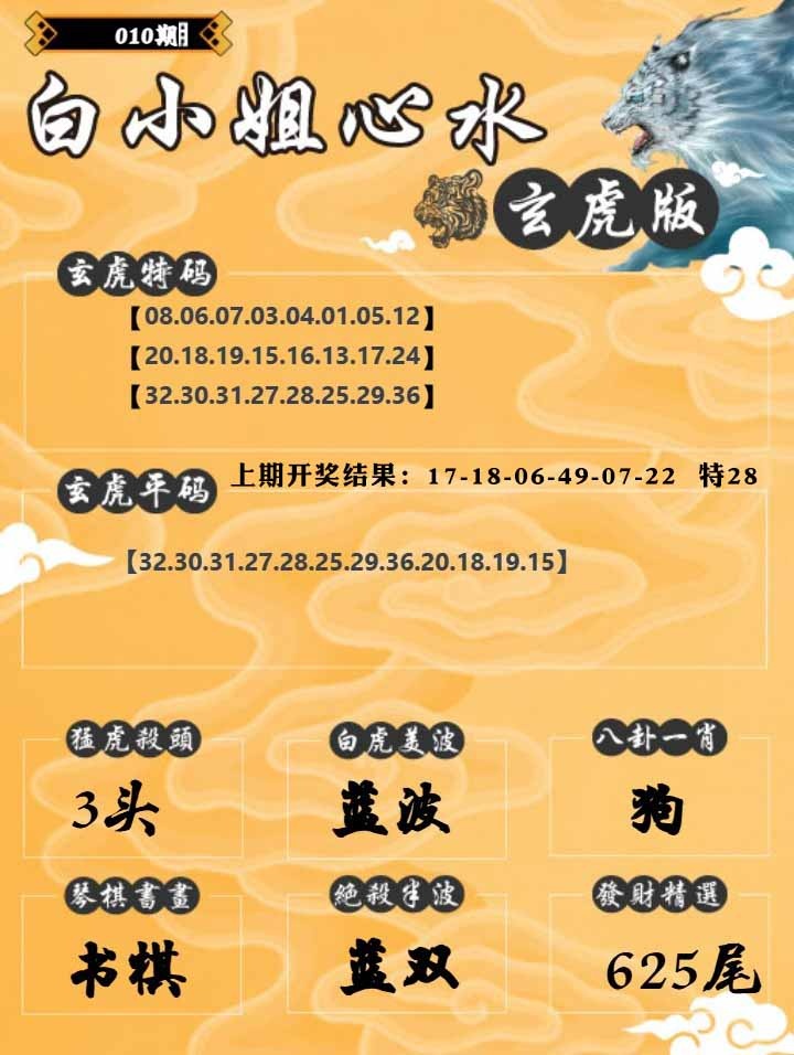 010期白小姐玄虎[图]